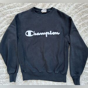 Vintage Champion Black Sweatshirt